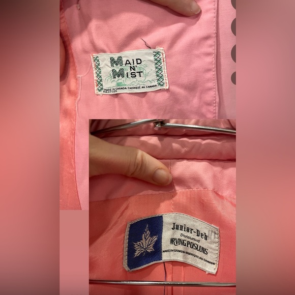 Vintage Union made Pink Double-Breasted Coat - Picture 12 of 16